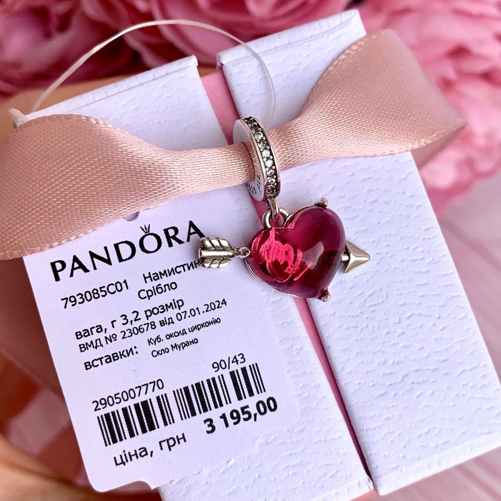 Шарм Pandora, Намистина нова оригінал Пандора Підвіска срібло бусина