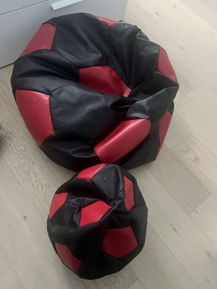 Pufa xxl plus mała piłka nożna