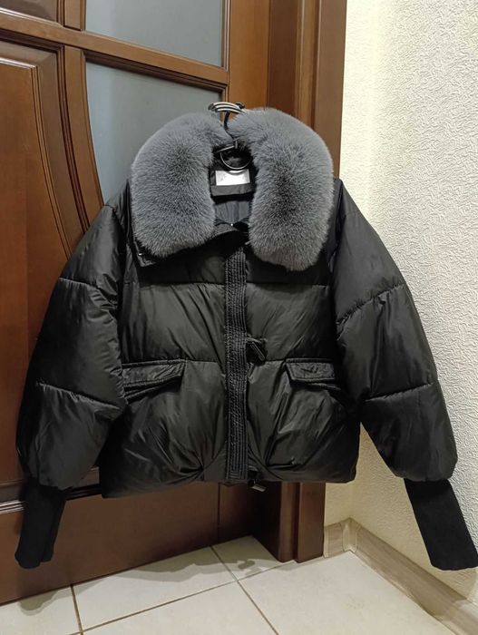 Куртка жіноча дута з відстібним воротніком р. L