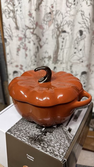 Кокотниця керамічна порційна Staub Гарбуз кориця 700 мл, 15 см