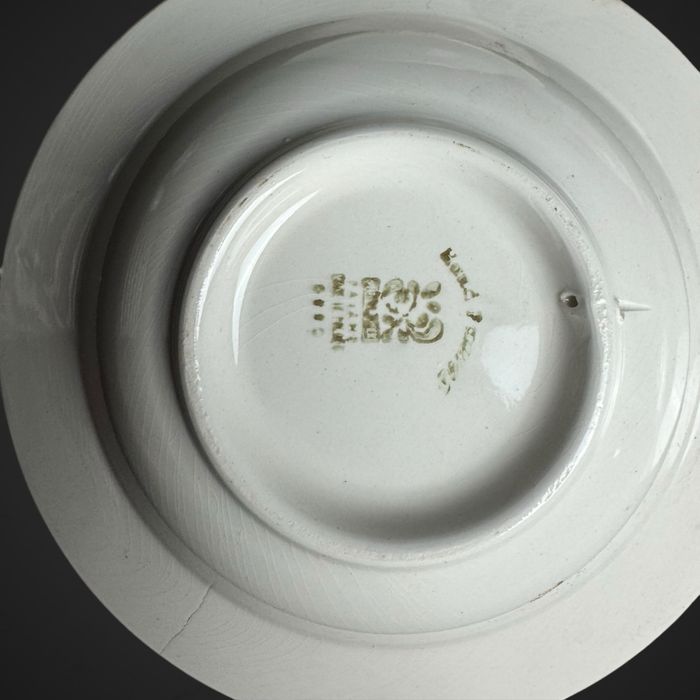 Miseczki miski Fajans Włocławek niebieskie kwiaty B4/113012