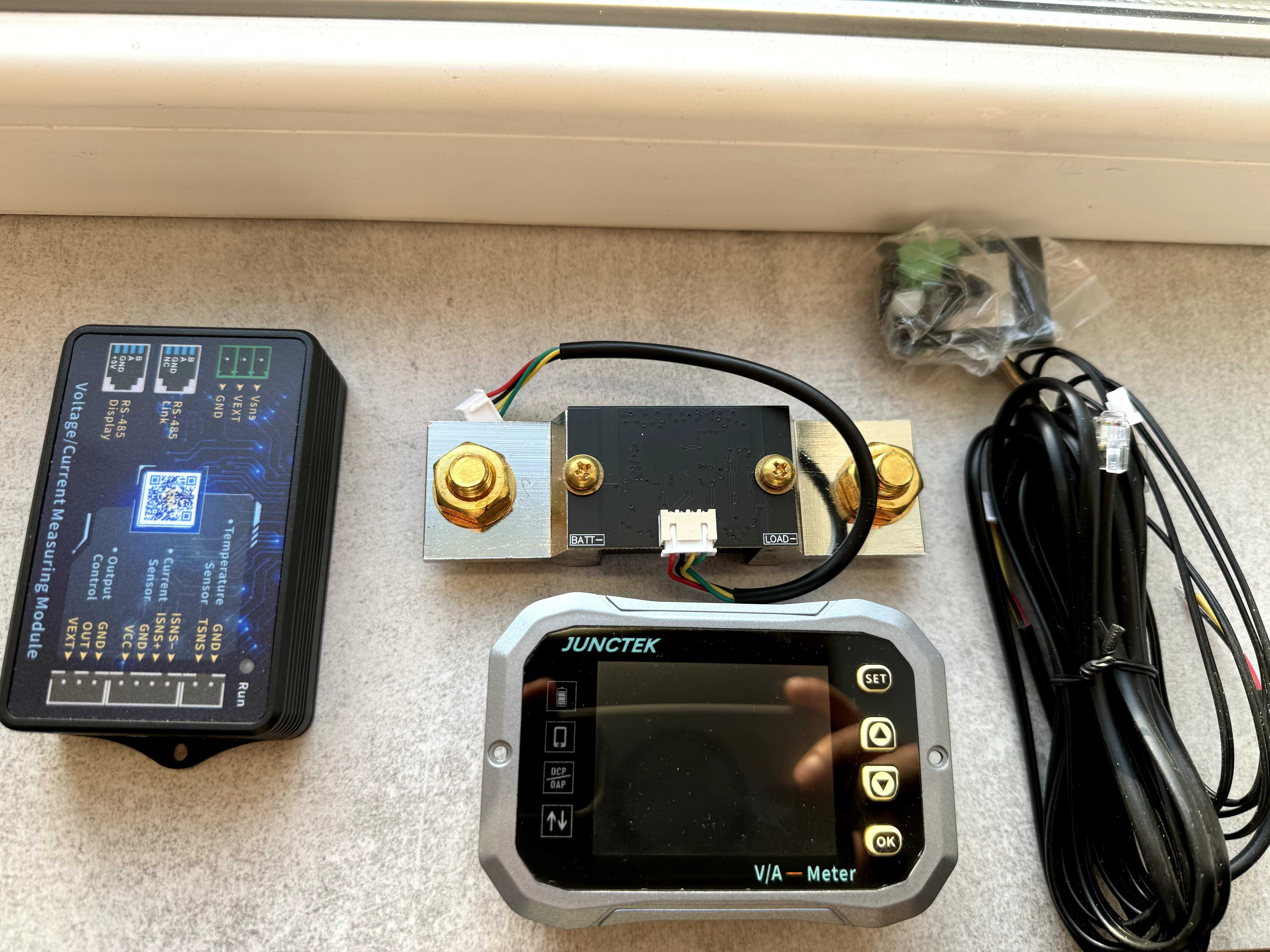 Монітор акумулятора LiFePO4 140А, Bluetooth - напруга,струм,ємність