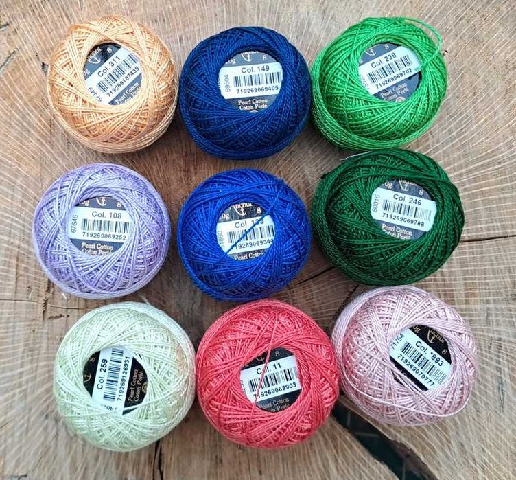 Novelos de Anchor Perlé nº 8