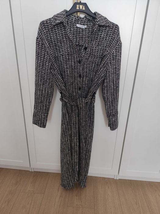 Sukienka płaszczyk pepitka