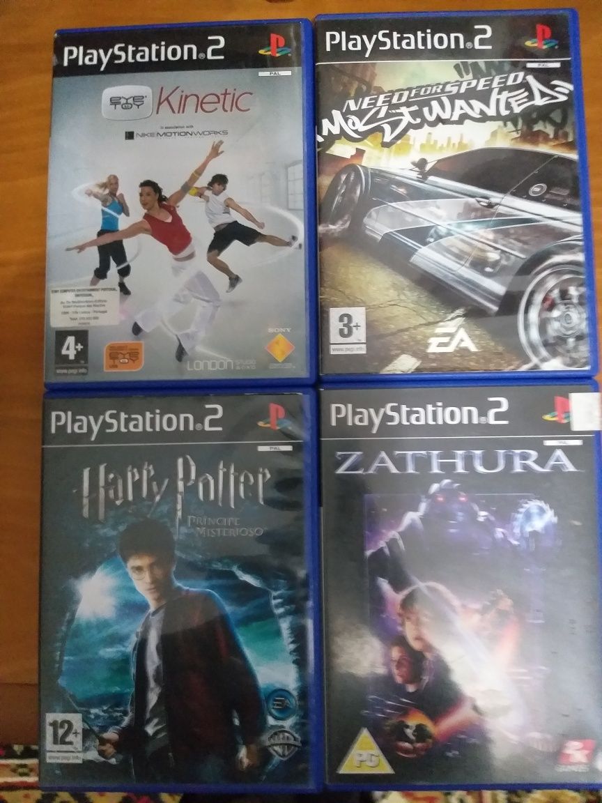 Varios jogos ps2 5€ cada ou 40€ todos + camera eyetoy e microfones