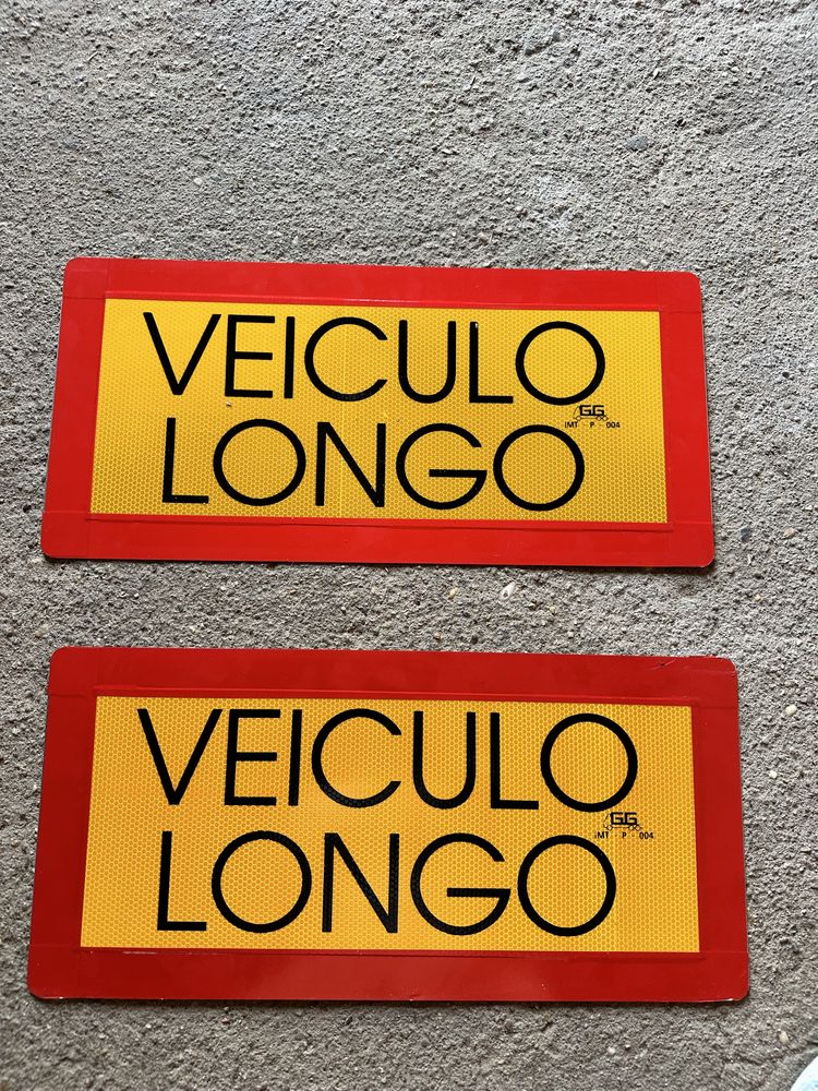 Chapas “veiculo longo”