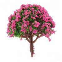 Drzewo z różowymi kwiatami 50 mm 1:87 H0 TT