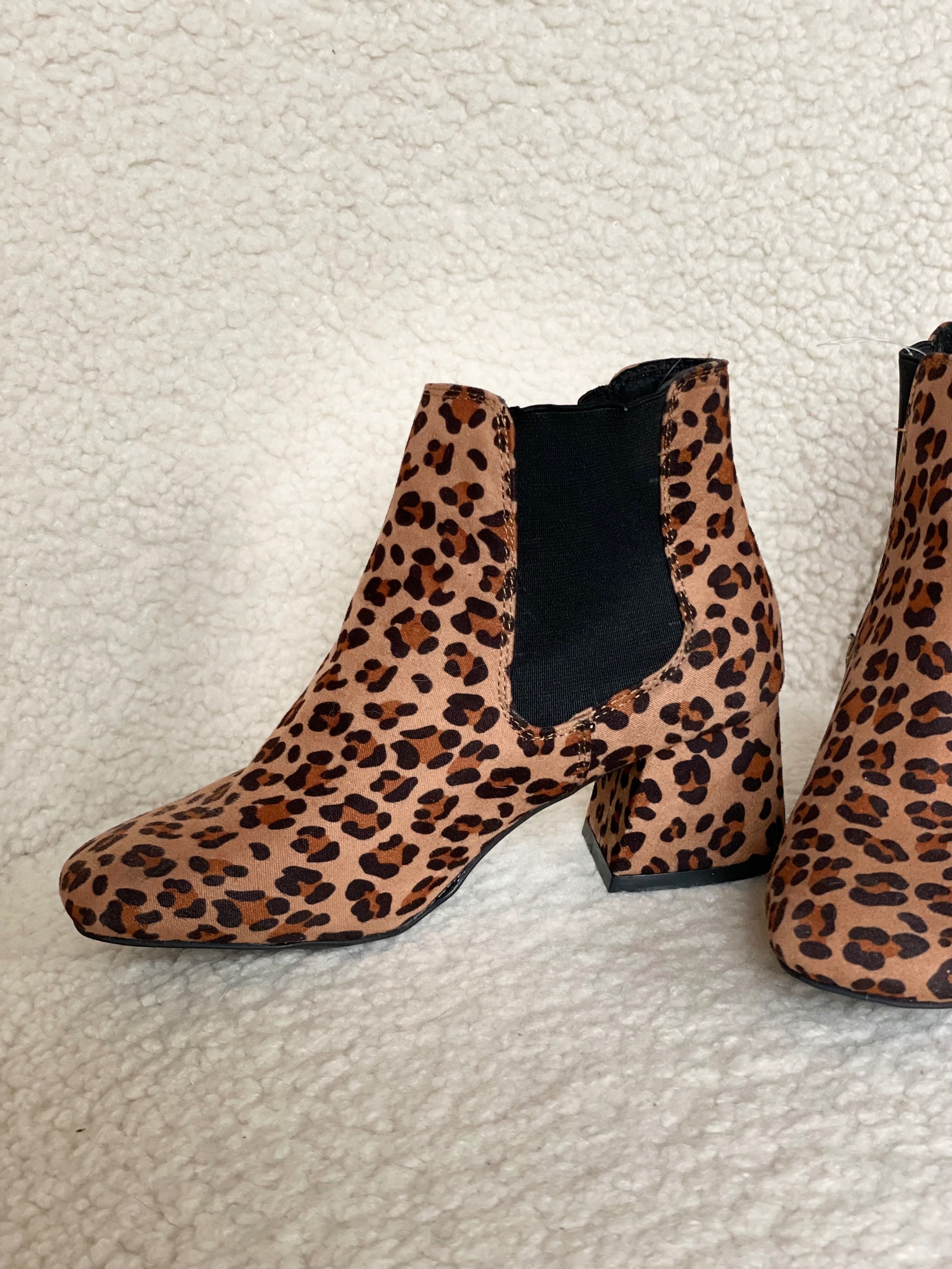 Ботильоны ботинки полуботинки леопардовые 37 размер челси