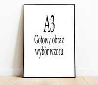 Obraz Plakat w Ramie A3 30 x 40 cm Dowolny Wybór Z Naszej Oferty