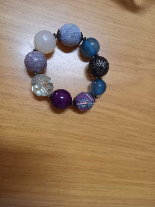 Conjunto Novo de fio e pulseira coloridos ajustáveis