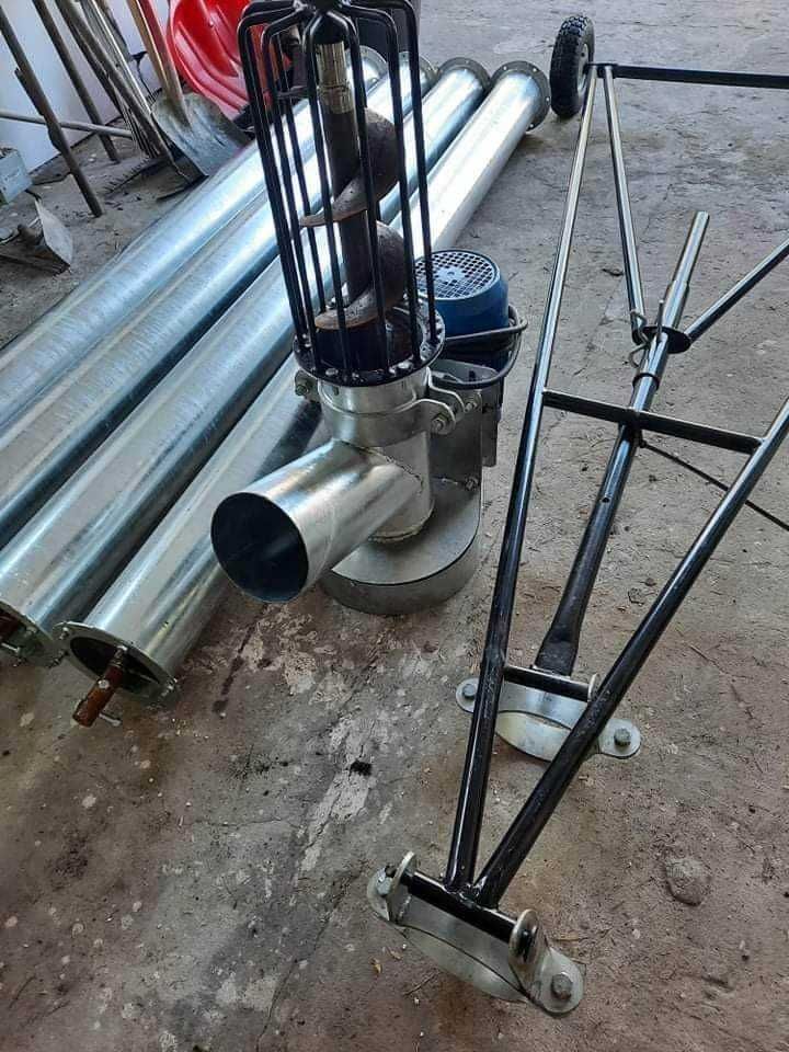 Rura ocynk silnik 3 fazowy podajnik żmijka do zboża