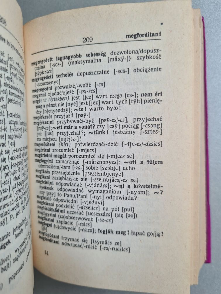 Słownik turystyczny Węgiersko-Polski, Polsko-Węgierski