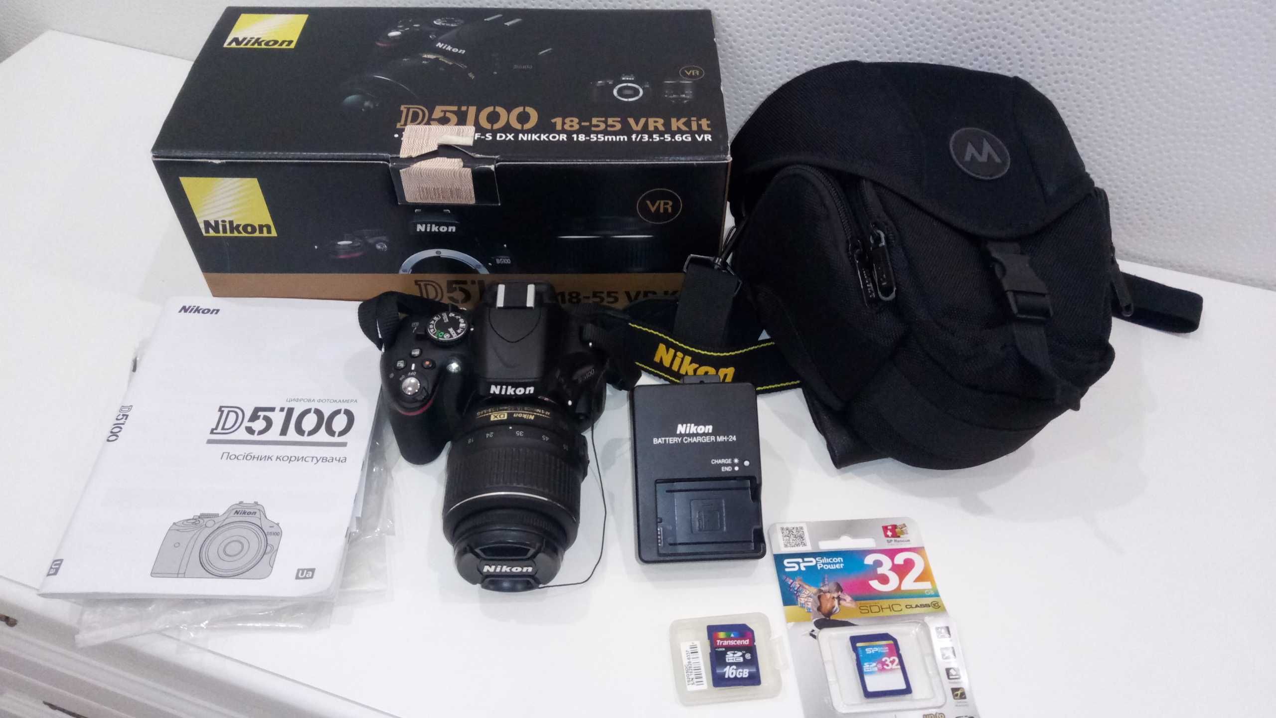 Nicon D5100 18-55VR Kit.  Цифровая фотокамера + принадлежности