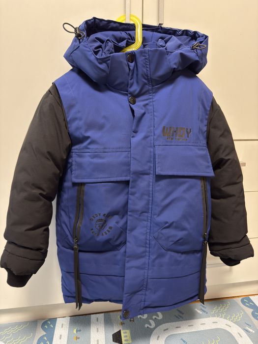Зимова курточка хлопчик ,128см.