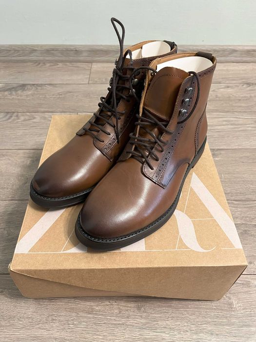 Чоловічі шкіряні Ботинки ZARA, НОВІ, оригінал