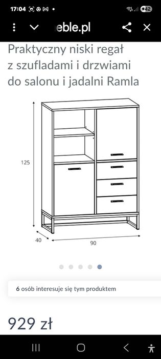Zestaw mebli do salonu Ramla