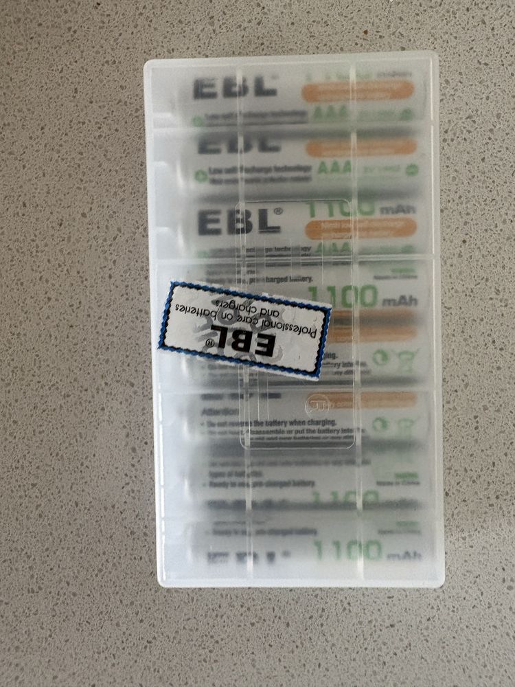Pilhas Recarregáveis EBL AAA 1100mAh (NiMH) – Pack de 8