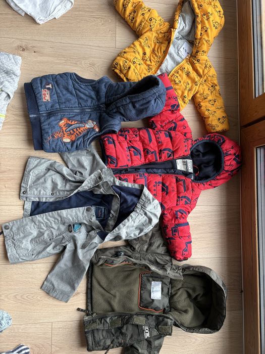 Pakiet Ubranka ubrania dla chłopca rozmiar 74 ponad 50 sztuk
