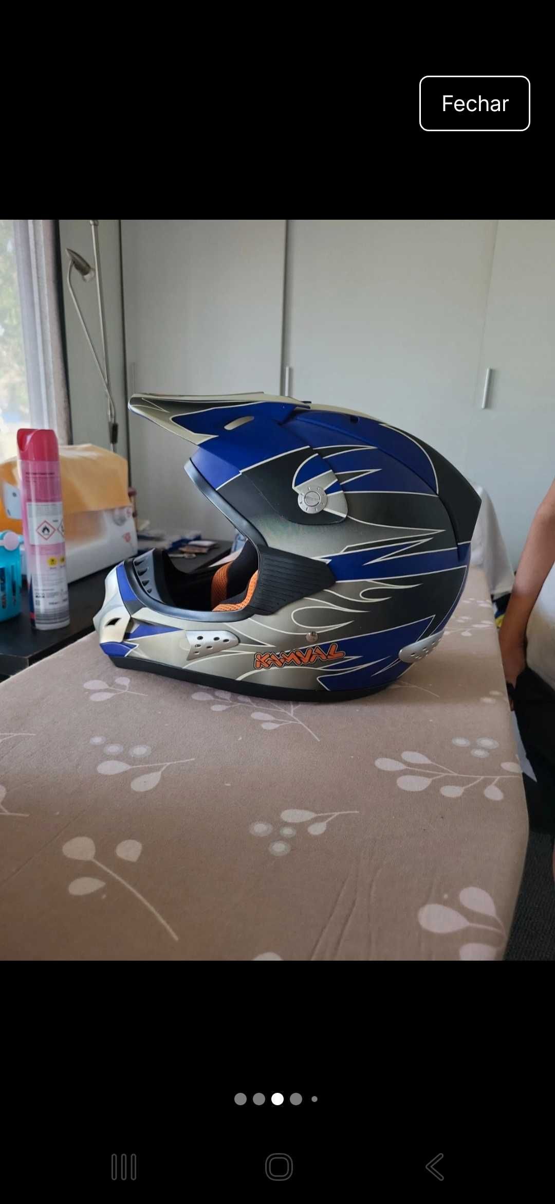 Capacete motacross