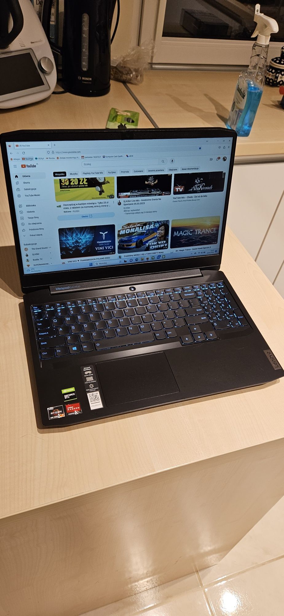 Lenovo Ideapad Gaming Ryzen 7 GTX 1650Ti  16gb