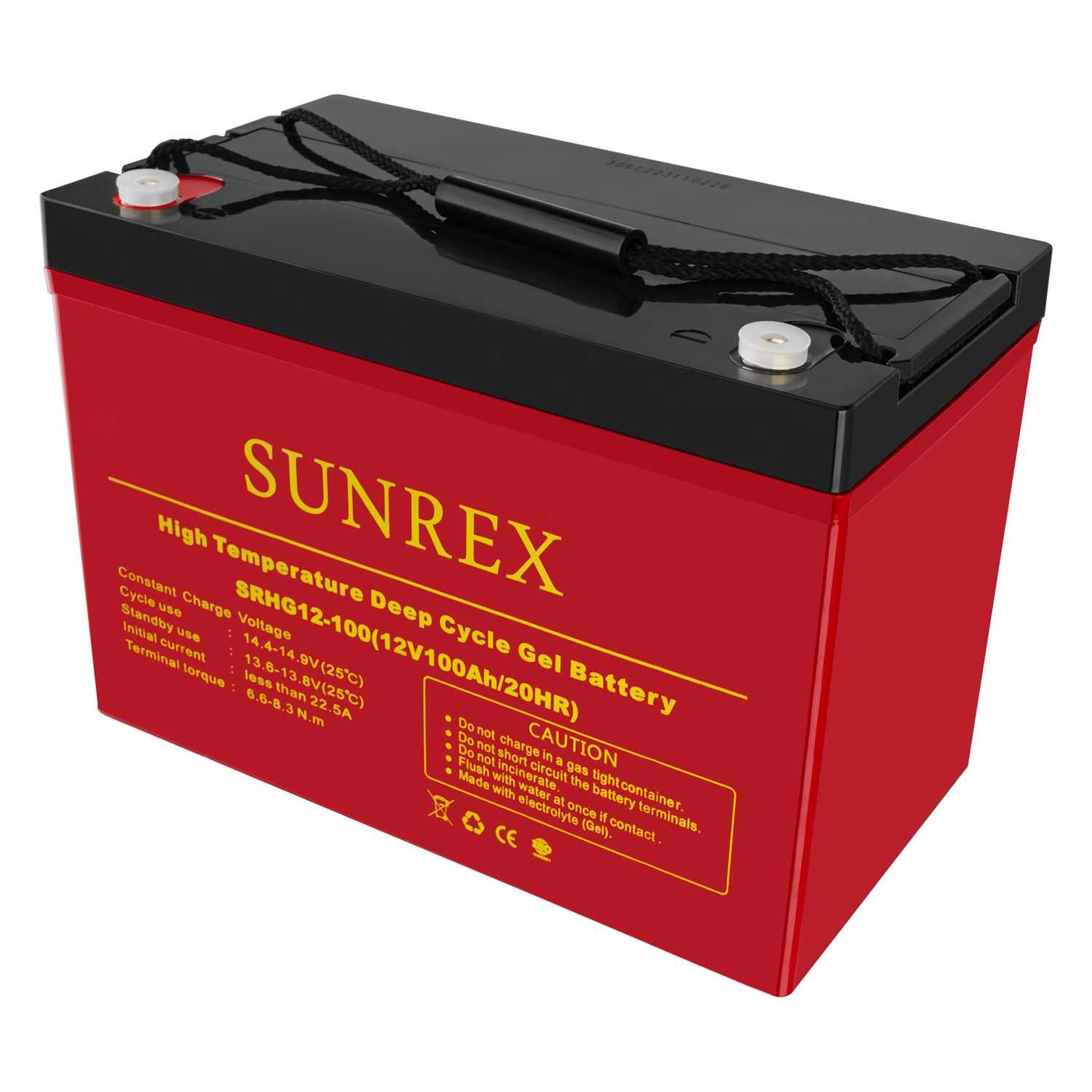 Акумуляторна батарея 12V 100Ah гелева GEL SUNREX Акумулятор 12В 100аг