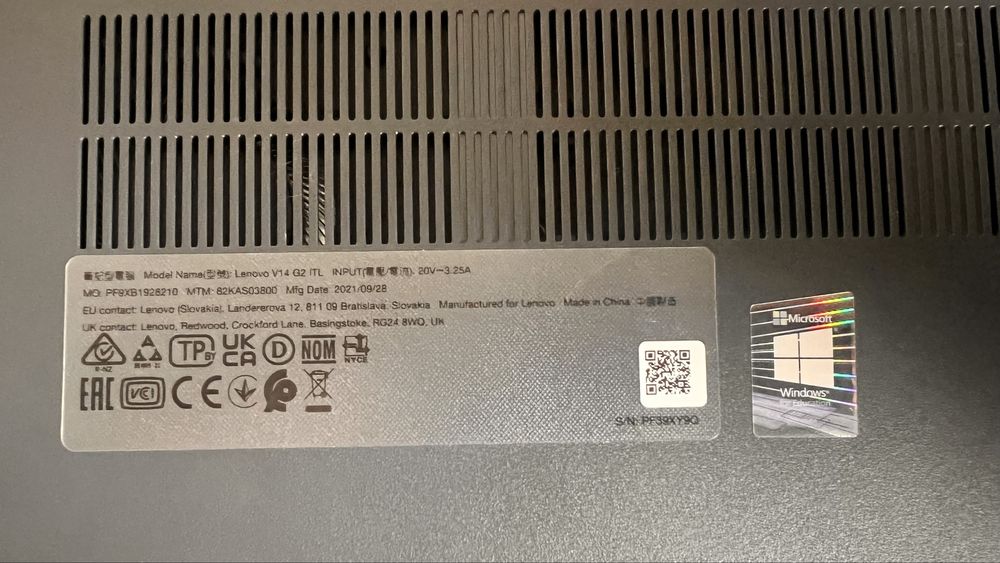Ноутбук Lenovo V14 G2 ITL Intel i3-1115G4/8/128F/int/ W11Pro
