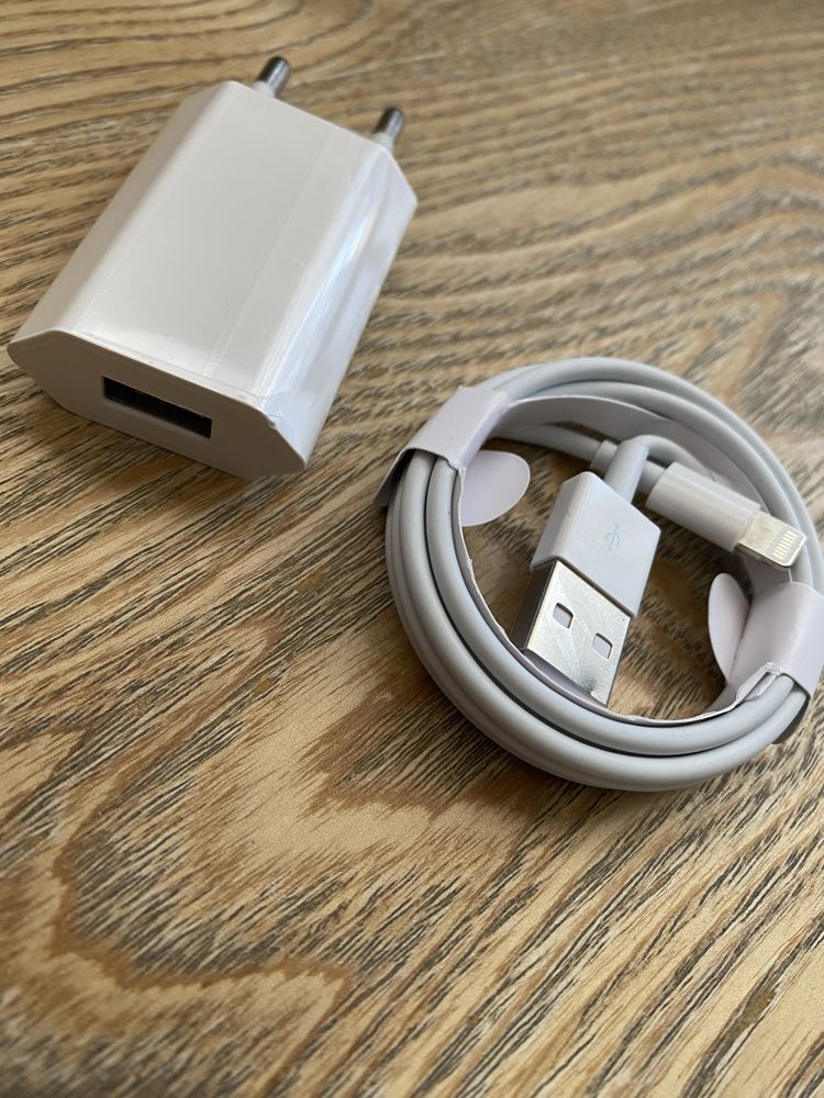 Nowy zestaw do ładowania kabel usb A do lightning 8 pin i ładowarka