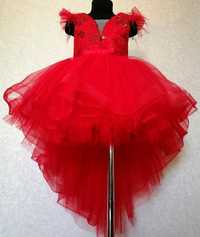 Нарядне дитяче плаття, прокат,на випускний, червоне плаття