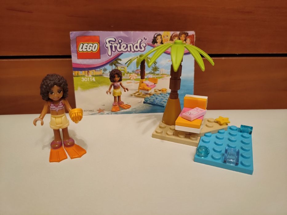 LEGO 3937 Motorówka Olivii + 41028 Emma ratownik + 30114 bar + gratisy