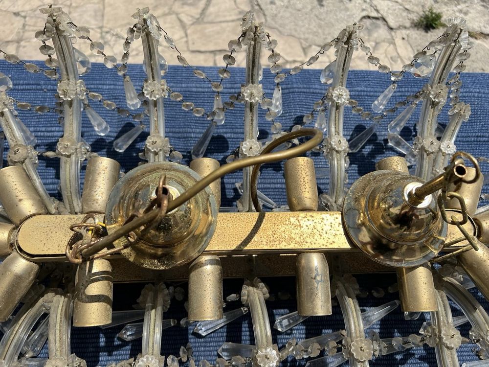 Lustre antigo de vidro
