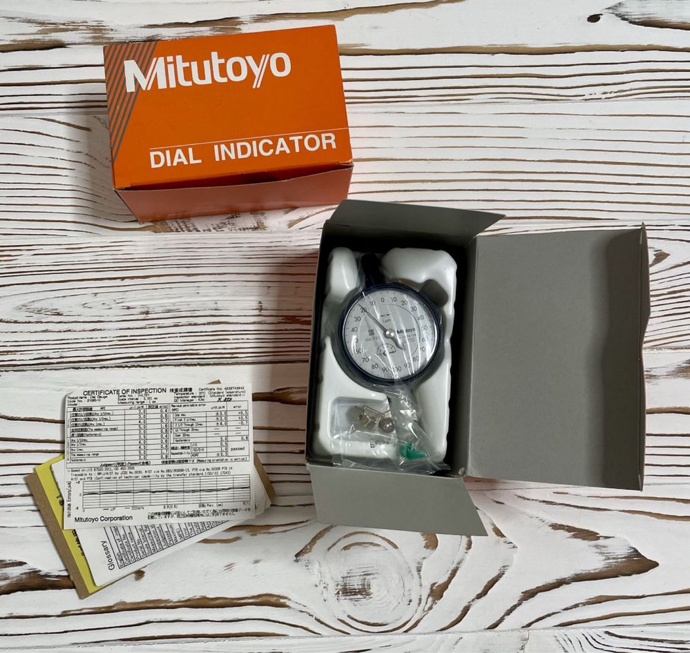 Индикатор часового типа 0-1мм, 0,001мм 2109S-10 Mitutoyo, Оригинал