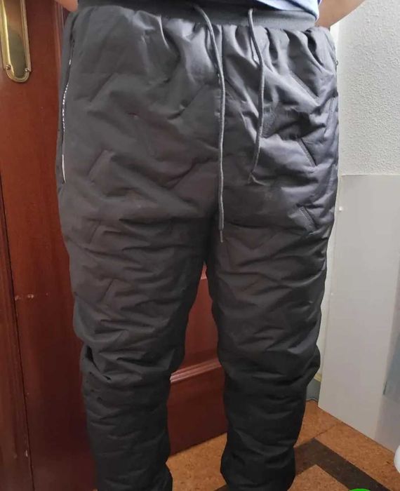 Зимние штаны мужские теплые брюки на меху