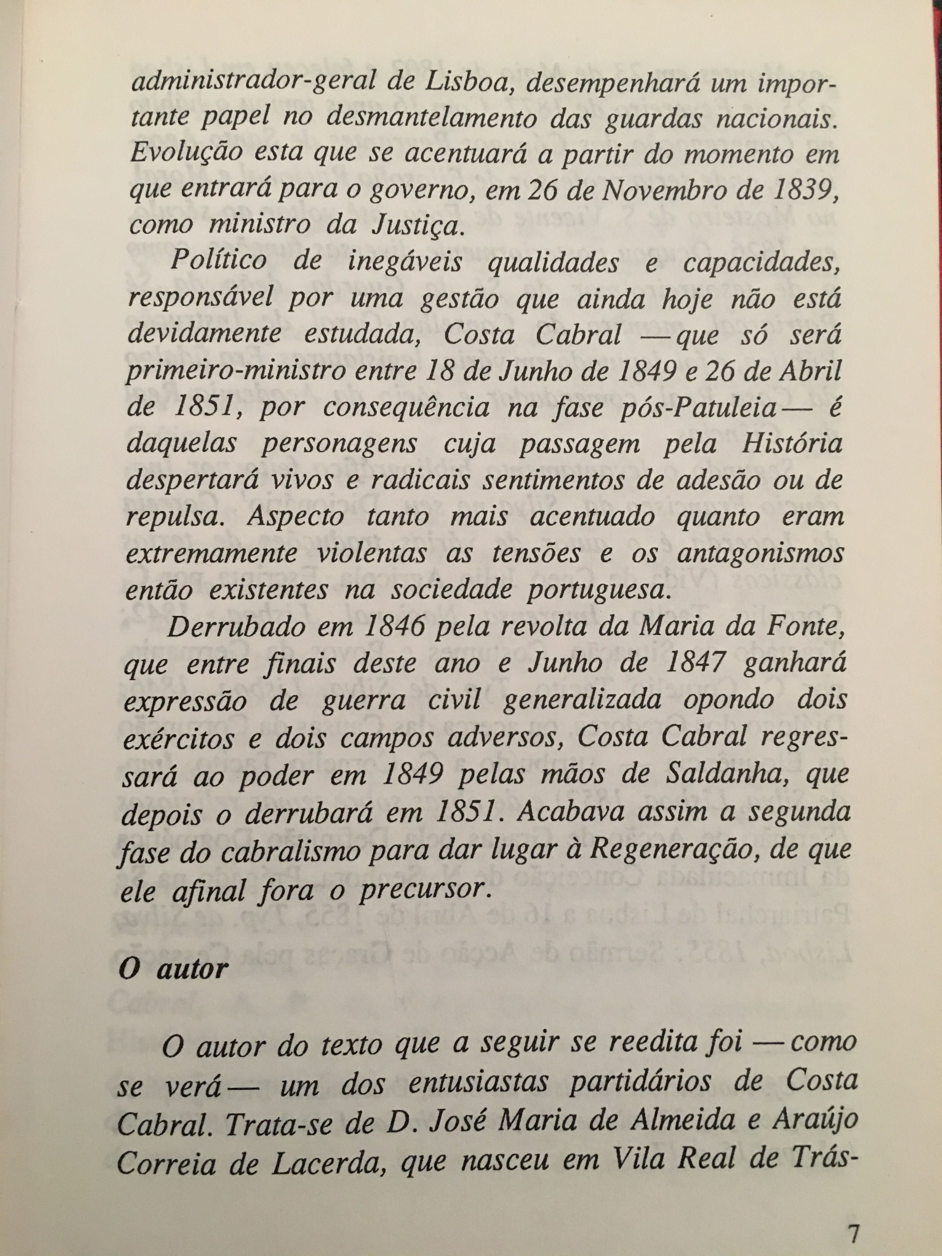 Gomes Freire/ Revolução de 1820 / Memória de 1842