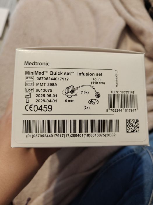 Wkłucia dren do pompy quick set 6mm 110cm