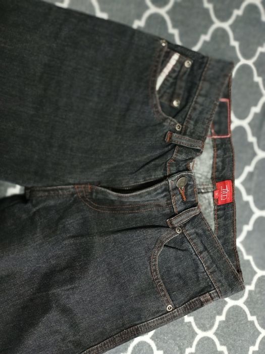 Spodnie damskie dzwony jeansy czarne tifi r. S 32 36