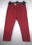Levi's 501 czerwone spodnie jeansy jeansowe 3/4 W29