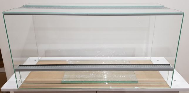 Terrarium szklane dla jeża chomika świnki morskiej 80x40x35