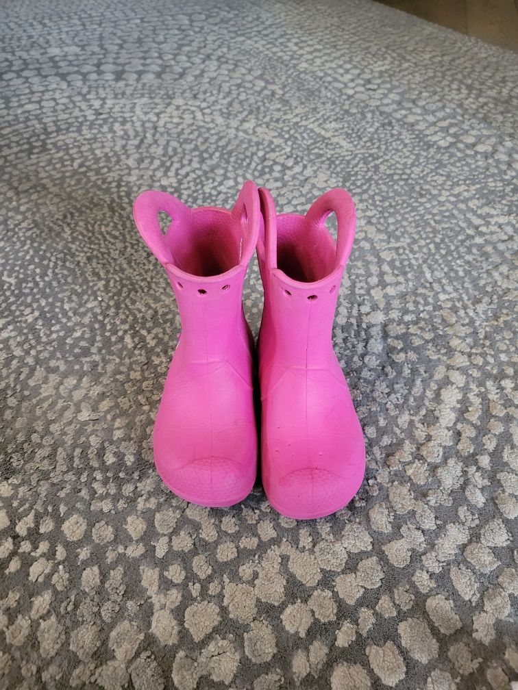 Kalosze Crocs C 11 r.28 różowe