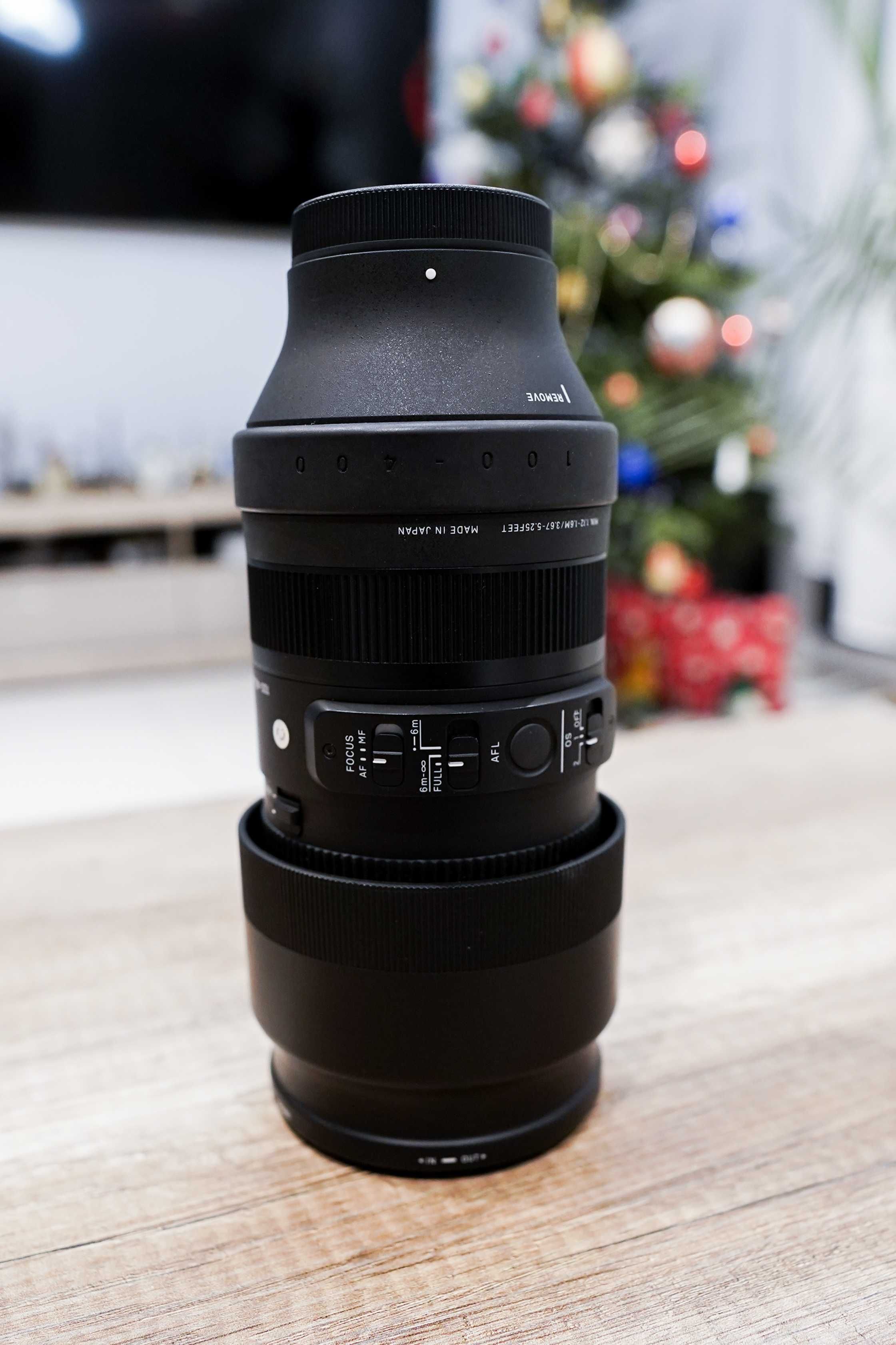 Obiektyw Sigma do Sony E-mount 100-400 mm F5-6.3 DG DN OS STAN IDEALNY