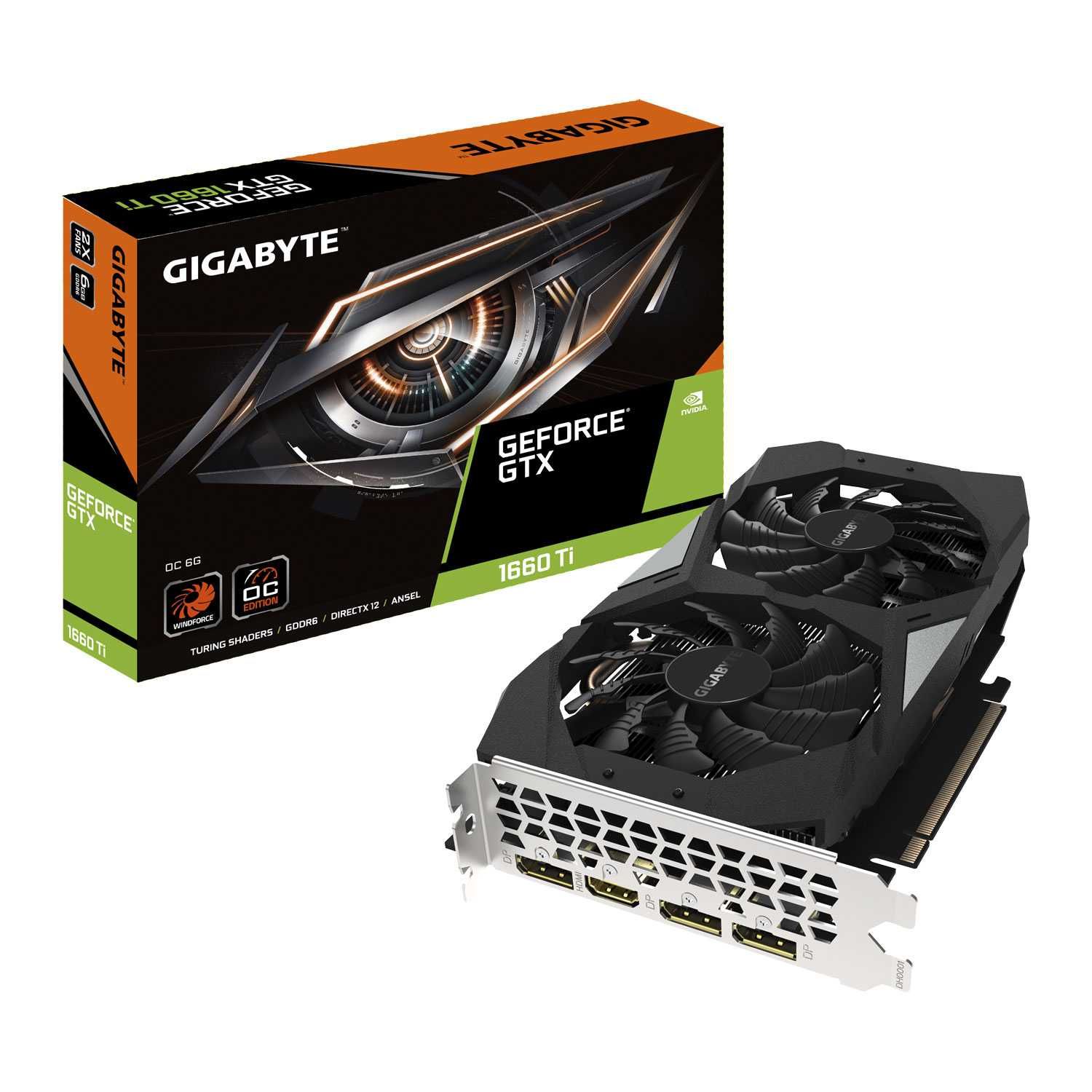 Placa Gráfica Gigabyte GeForce GTX 1660 Ti 6GB GDDR6 OC Edition