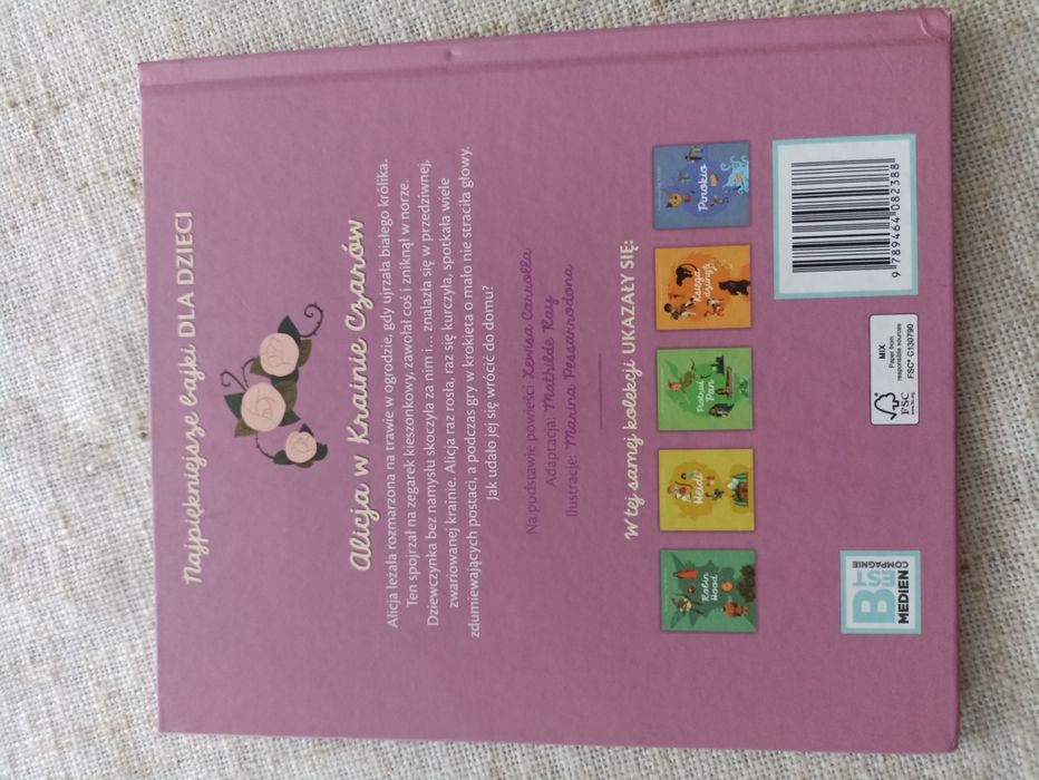 Alicja w krainie czarów 
Najpiękniejsze bajki dla dzieci 
Wydawnictwo