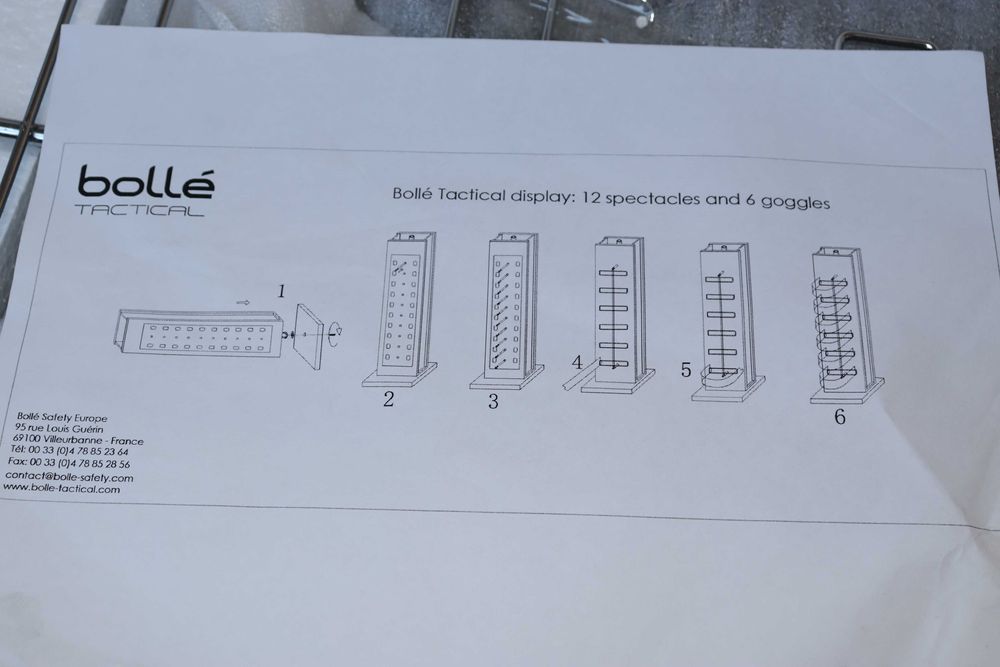 Ekspozytor na okulary i gogle Bolle Tactical NOWY