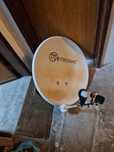 Antena parabólica 2LNB suporte