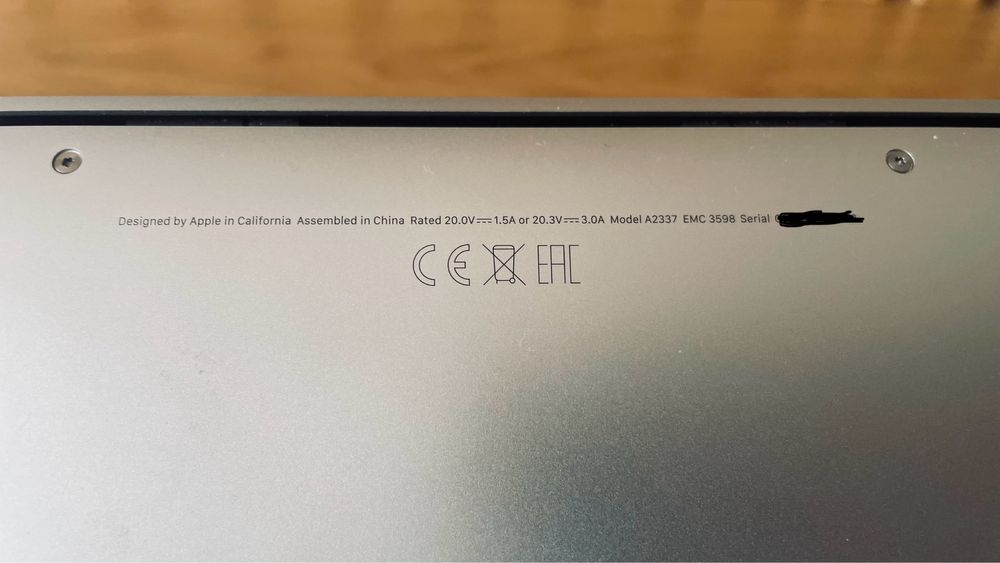 MacBook Air M1 - 2020 - 512GB - Ecrã danificado