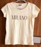 T-shirt damski kremowy M