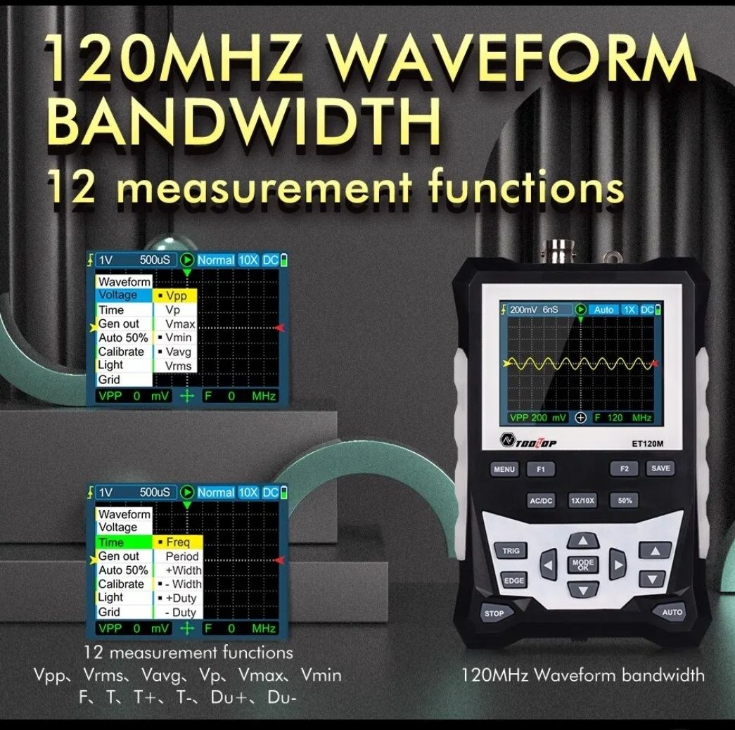 Осцилограф TOOLTOP ET120M