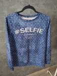 Bluza selfie kolor jeansowy