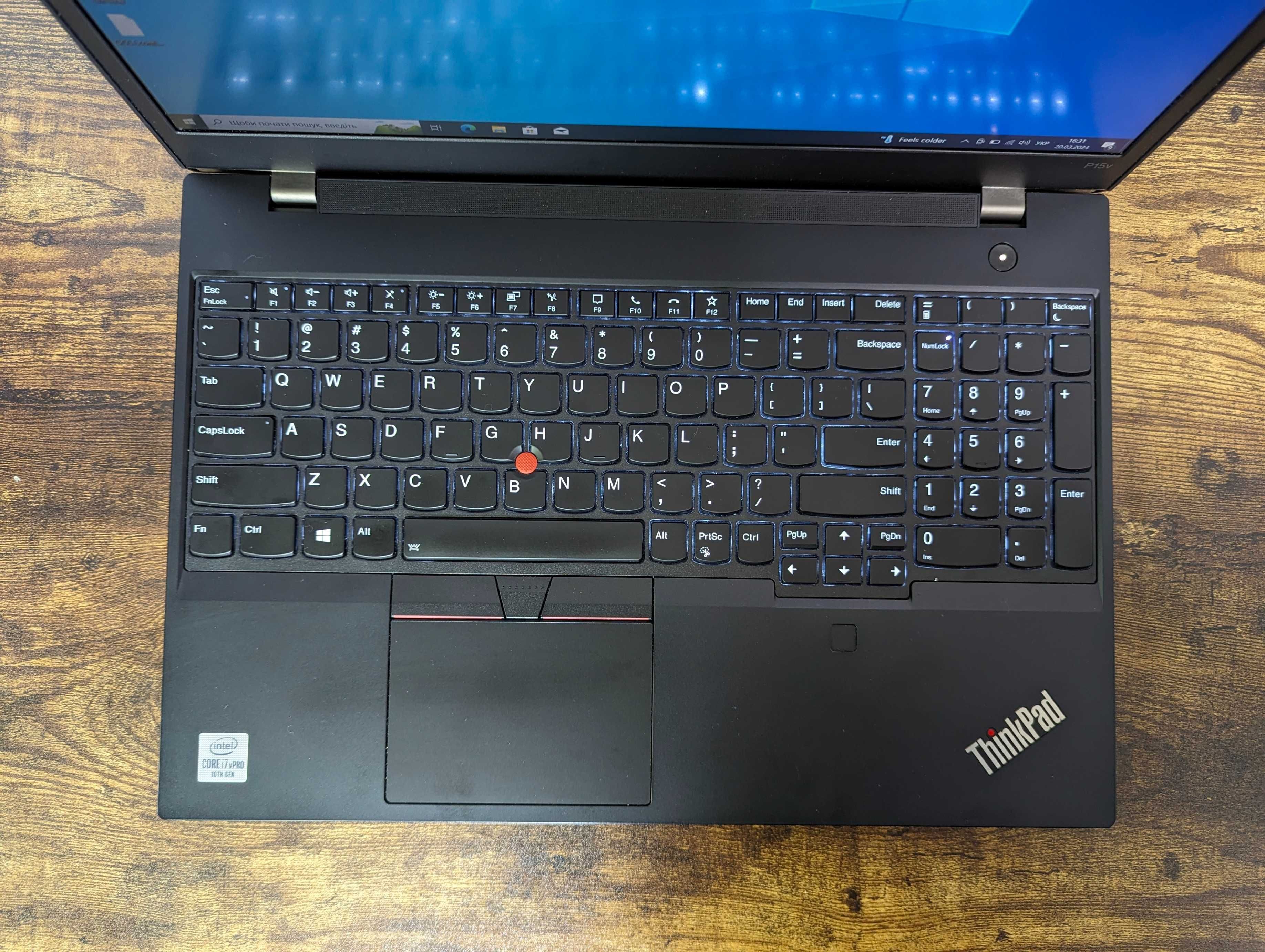 Lenovo ThinkPad P15V |Intel Core i7-10850H|32GB/SSD 512|Quadro P620