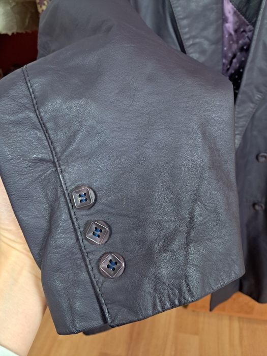 Kurtka Marynarka Skórzana Żakiet Betty Barclay Jesienna Oversize