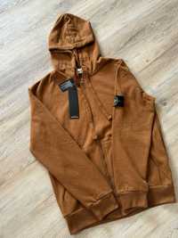 Stone Island Zip Hoodie Brown 2023